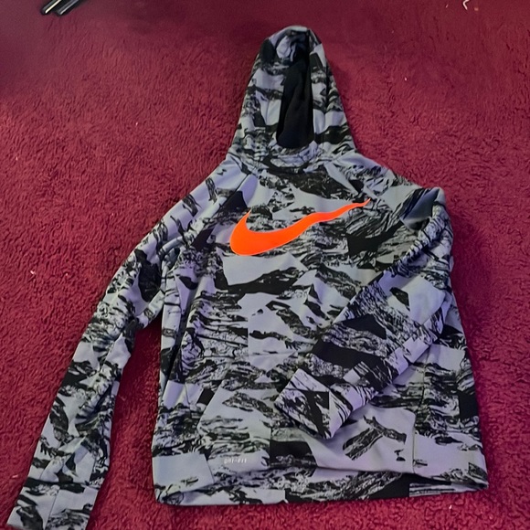 nike orange camo hoodie